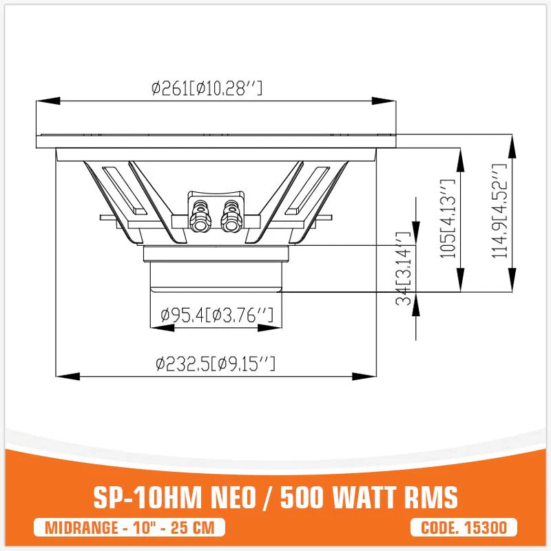 SP Audio - SP 10HM NEW MIDRANGE EXTREME 10"/25CM NEO MAGNET image 7