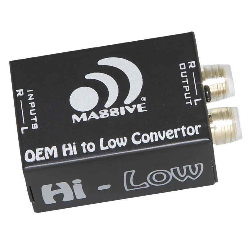 Massive Audio - HI-LOW - 2 Channel Hi-Low to RCA Converter image 0