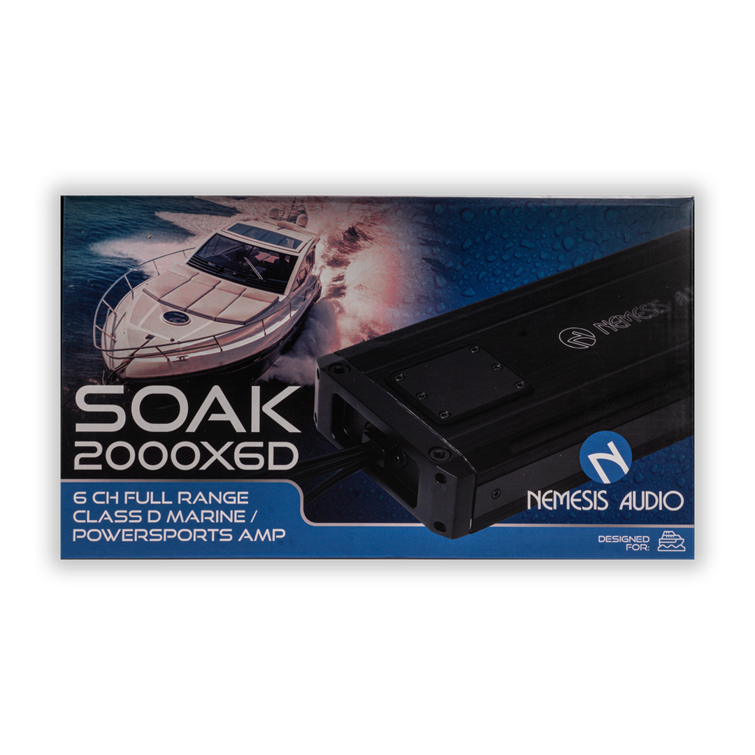 Nemesis Audio - SOAK-2000X6D - 6-Channel Full Range Class D Marine Powersports image 3