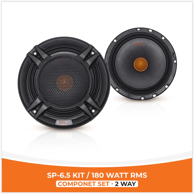 SP Audio - SP 6.5KIT 2 WAY 2 WOOFER +2 TW + 2 CROSS 180W RMS image 2