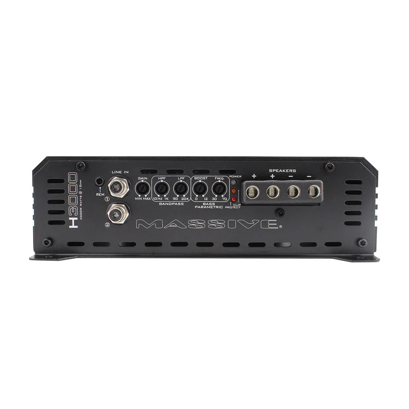 Massive Audio - H3000 - 3000 Watts RMS @ 1 Ohm Mono Block Hippo Series Amp image 1