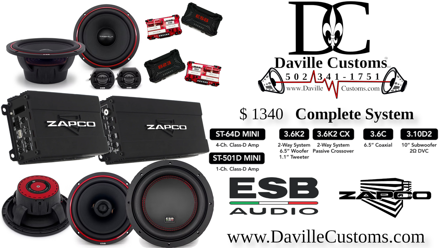 ESB+ZAPCO - $ 1340 Package Deal !!! - ESB+Zapco Complete System image 1
