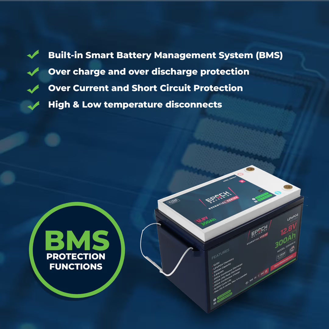 Epoch Batteries - 12300A-H -12V 300Ah - Bluetooth & Heated LiFePO4 Batt image 5