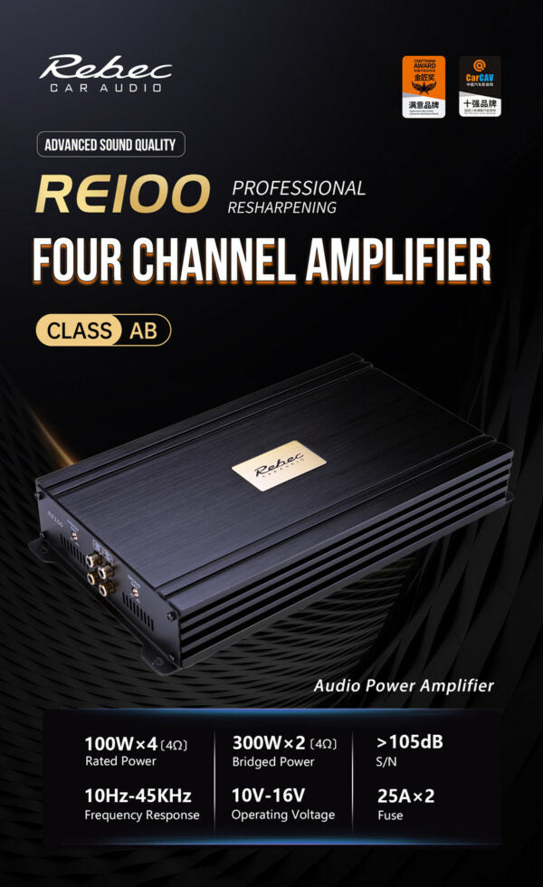 Rebec - RA100 - 4ch Amplifier image 1