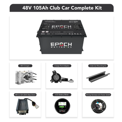 Epoch Batteries - 48V 105Ah -Lithium (LiFePO4) Golf Cart Battery Kit image 4