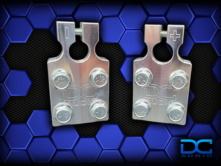 DC Audio -TM-SAE-4FLT-ALU SAE Clamp battery terminals image 1