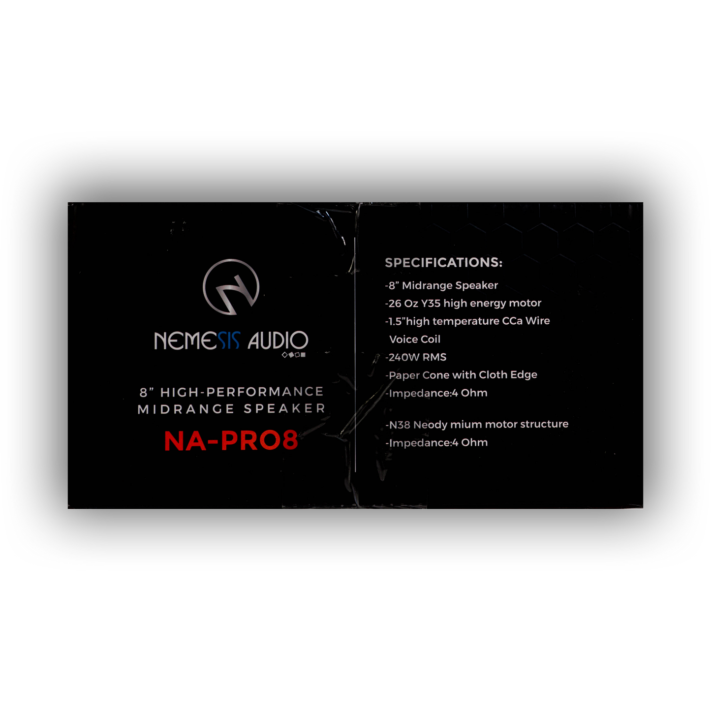 Nemesis Audio-NA-PRO8-8″ Midrange 240W RMS 1.5″ Voice Coil 4-Ohm image 5