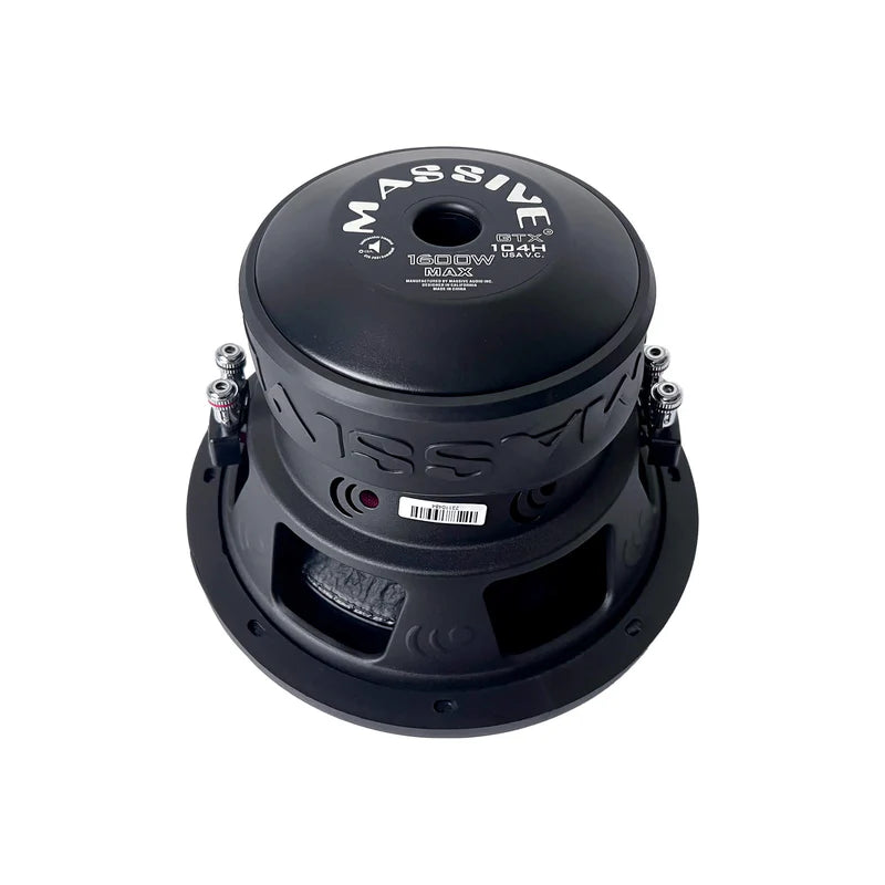 Massive Audio - GTX104H - 10" 800 Watts RMS Dual 4 Ohm Subwoofer Sale price image 2