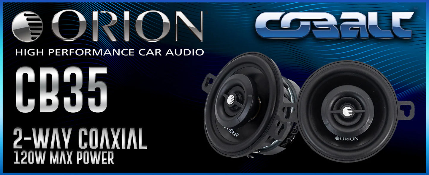 Orion - CB35 - 3.5" 2-Way Coaxial Speakers 30 Watts RMS | 120 Watts MAX