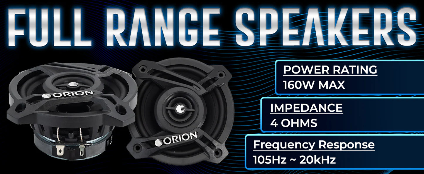 Orion - CB42 - 4" 2-Way Coaxial Speakers 40 Watts RMS | 160 Watts MAX