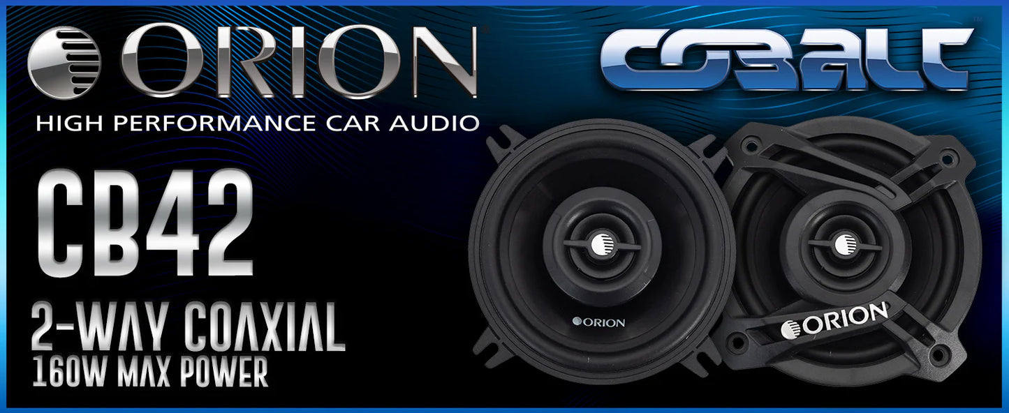 Orion - CB42 - 4" 2-Way Coaxial Speakers 40 Watts RMS | 160 Watts MAX