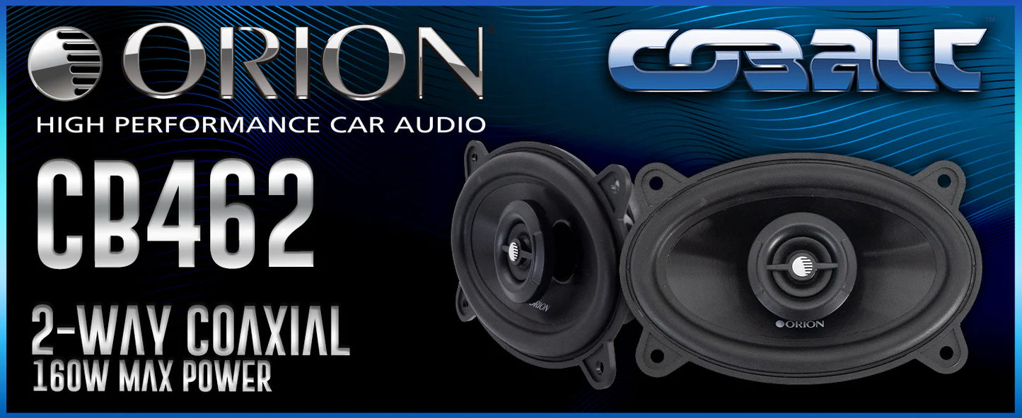 Orion - CB462 - 4x6" 2-Way Coaxial Speakers 40 Watts RMS | 160 Watts MAX