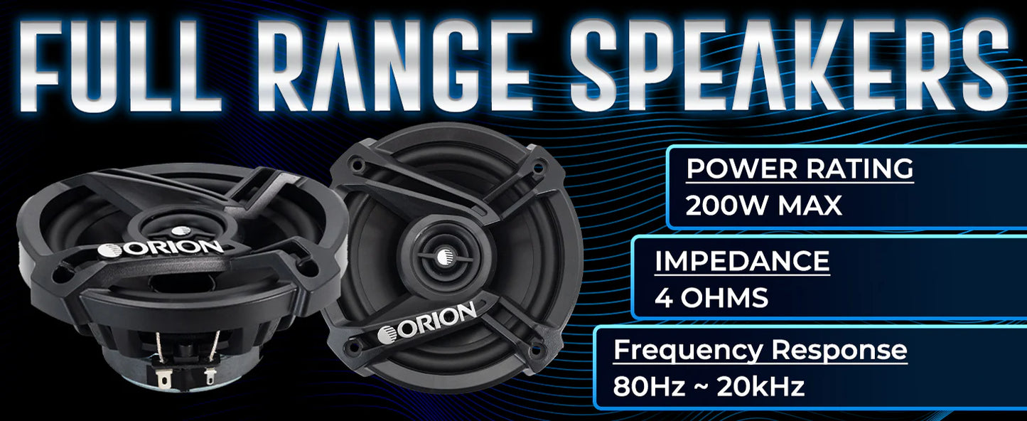 Orion - CB52 - 5.25" 2-Way Coaxial Speakers 50 Watts RMS | 200 Watts