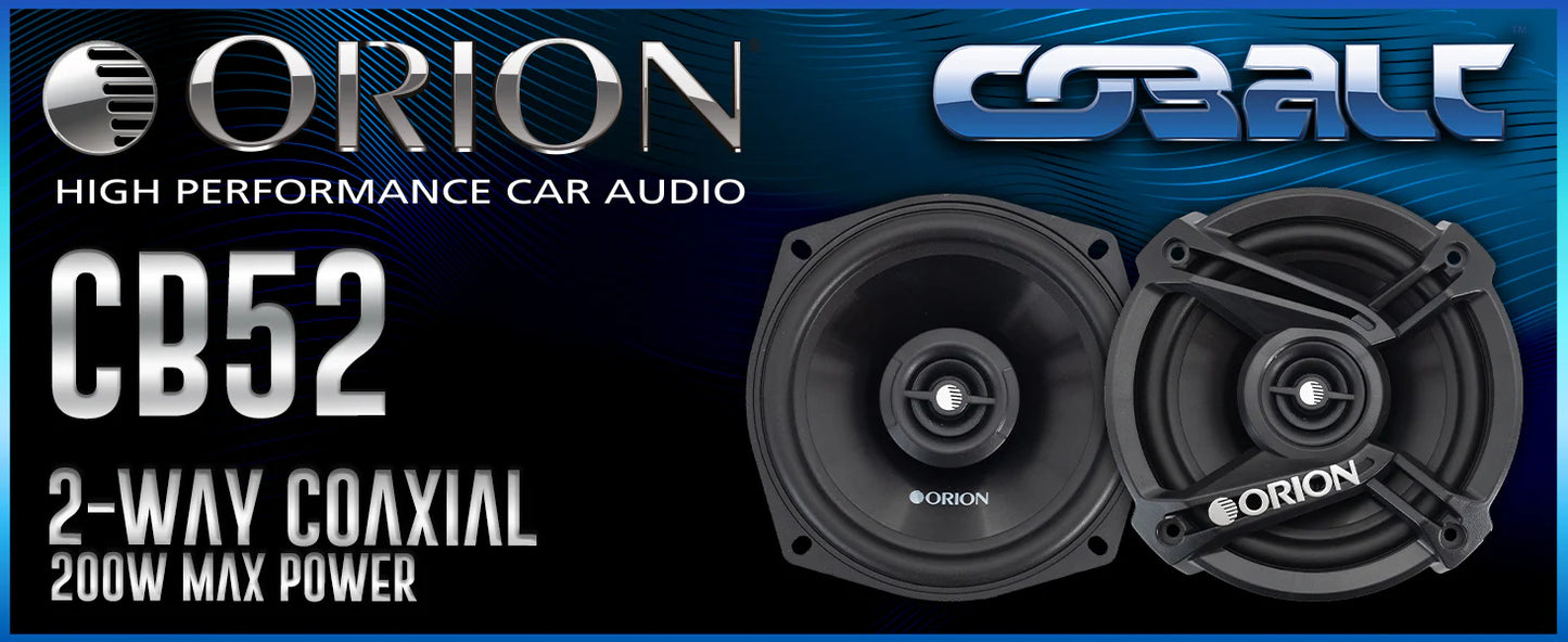 Orion - CB52 - 5.25" 2-Way Coaxial Speakers 50 Watts RMS | 200 Watts