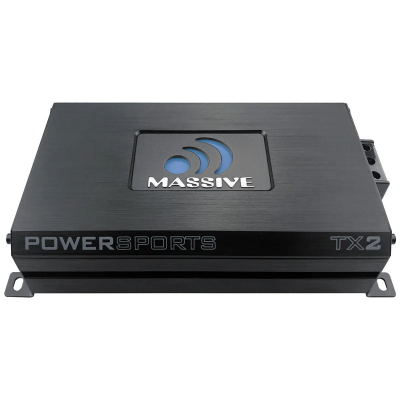 Massive Audio - TX2 - 480W RMS Class D 2 Ch Marine Amp w/Bluetooth image 1
