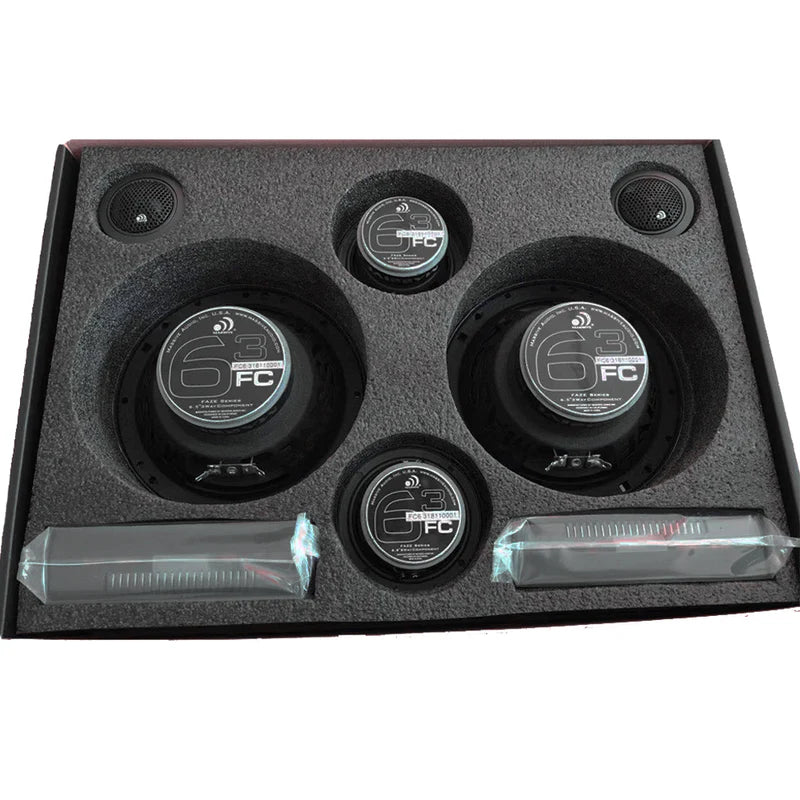 Massive Audio -FC6.3 - 6.5" High Quality 3-Way 150 Watts RMS Component Speaker image 1