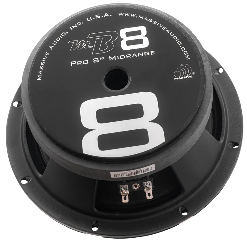 Massive Audio -MB8V2 - 8" 150 Watt 4 Ohm Mid-Bass Speaker image 0