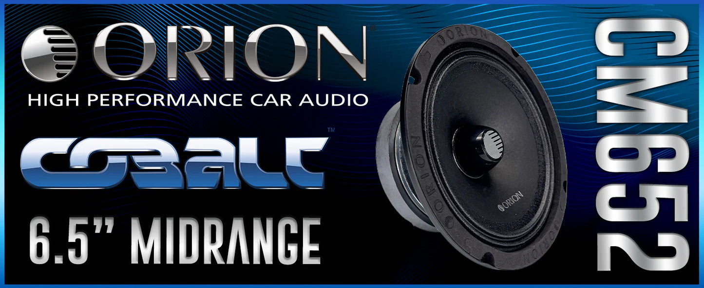 Orion - CM652 - 6.5 Inch 2 Ohm Midrange Speaker 250 Watts RMS