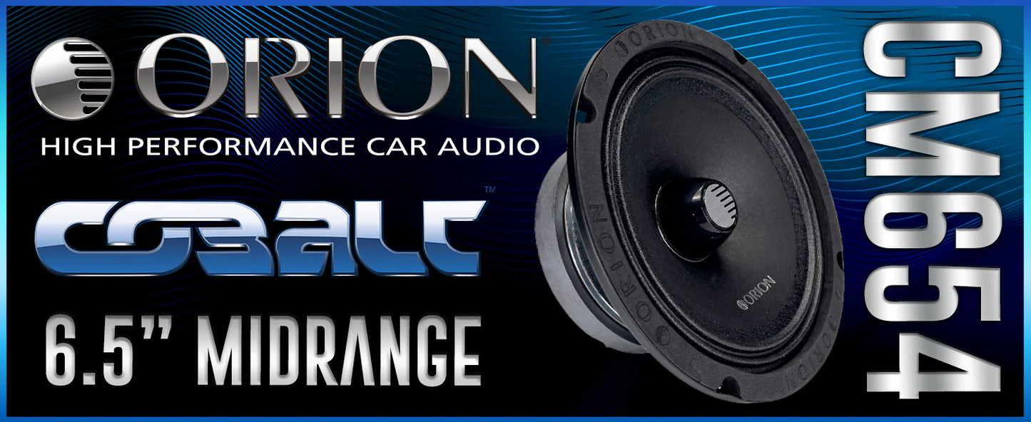 Orion - CM654 - 6.5 Inch 4 Ohm Midrange Speaker 250 Watts RMS
