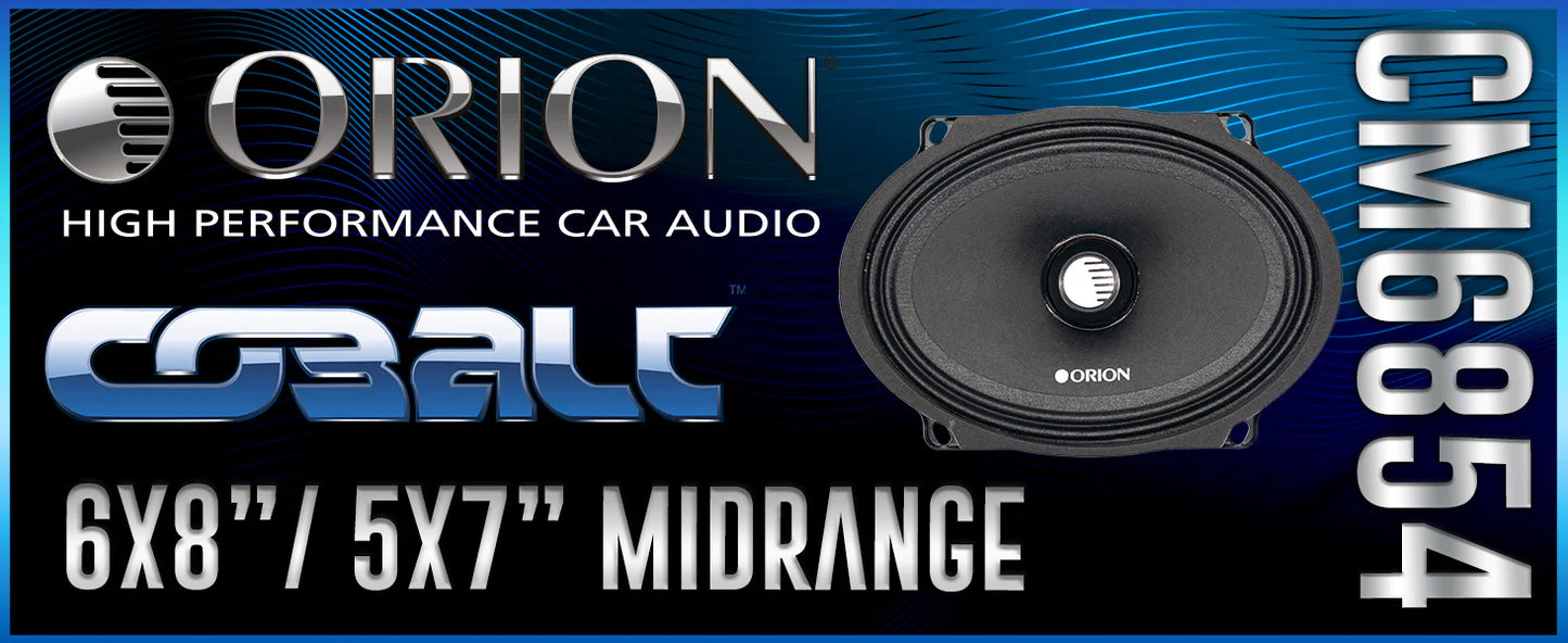 Orion - CM6854 - 5x7/6x8 Inch 4 Ohm Midrange Speaker 250 Watts RMS