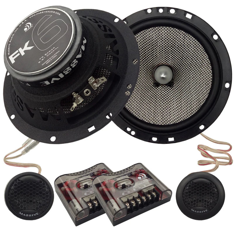 Massive Audio - FK6 - 6.5" FK Series 80 WATTS RMS COMPONENT KIT SPEAKERS image 0