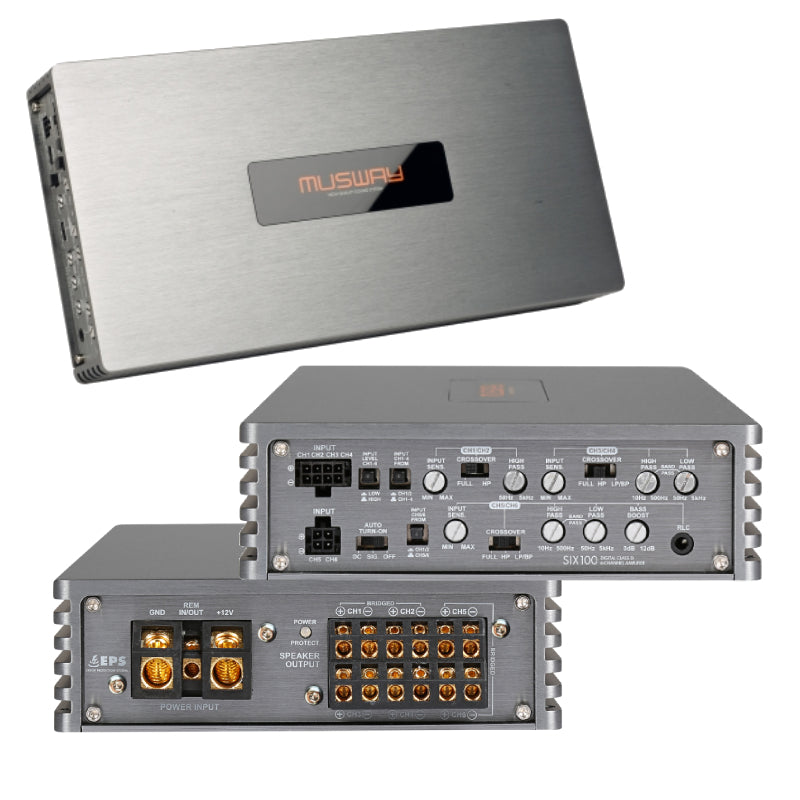 Musway - SIX.100 - 6-Channel Full Range Class D Amplifier image 0