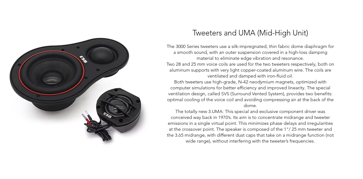 ESB Audio - 3000 Series - 3.UMA - 2-Way Mid-High Unit image 1