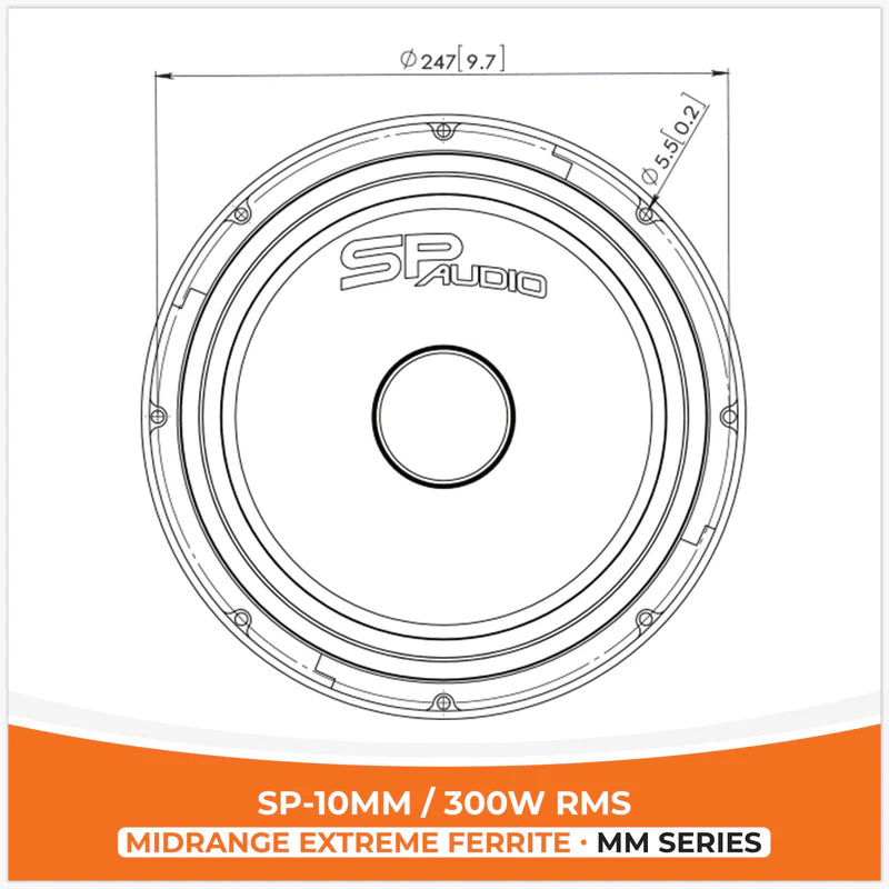 SP Audio - SP 10MM MIDRANGE EXTREME 10"/25CM 300W RMS image 4