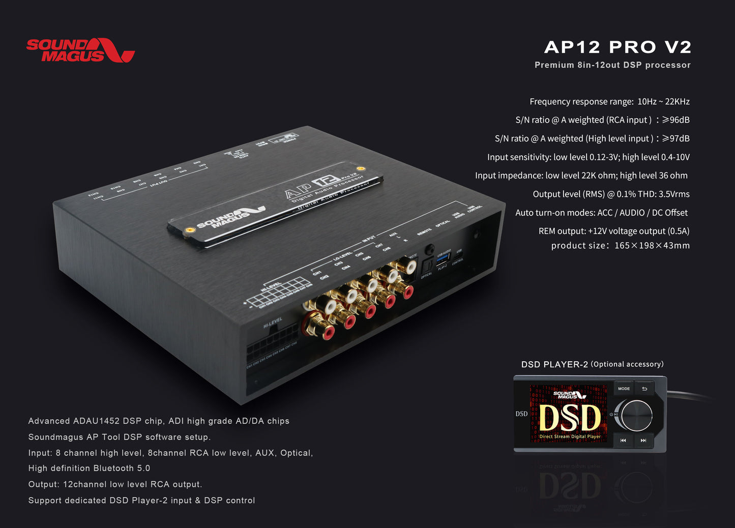 Sound Magus - AP12 Pro V2 - 8ch DSP image 0