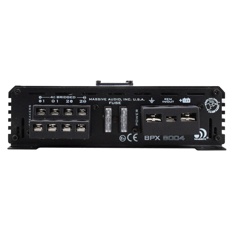Massive Audio - BPX8004 - 60 Watts RMS x 4 @ 4 Ohm 4 Channel Amplifier image 1