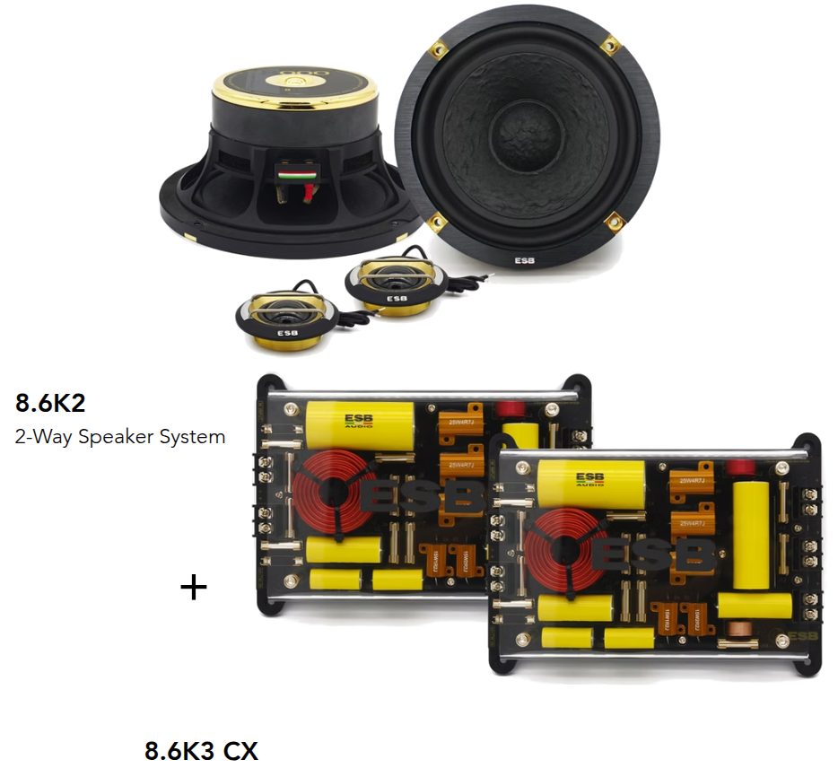 ESB Audio - 8000 Series - 8.6K2 - 2-Way Speaker System + Crossover image 0