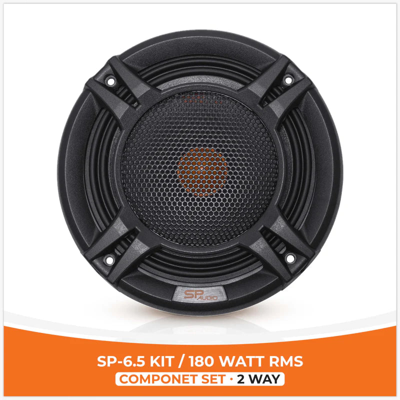 SP Audio - SP 6.5KIT 2 WAY 2 WOOFER +2 TW + 2 CROSS 180W RMS image 3