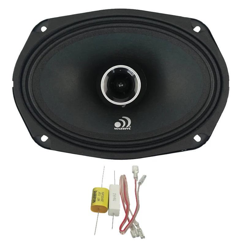 Massive Audio -P69XV2 - 6"x 9" 2-Way 140 Watts RMS Coaxial Pro Audio Speakers image 0