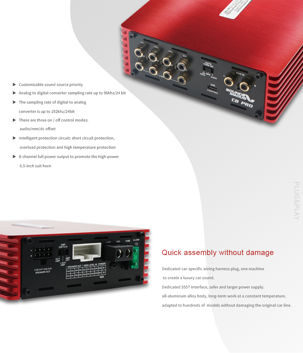 Sound Magus - C8 Pro - 8 channel amp with DSP image 2