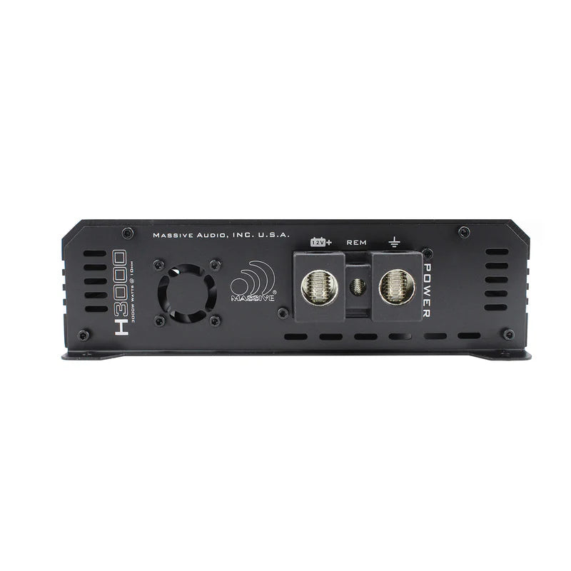 Massive Audio - H3000 - 3000 Watts RMS @ 1 Ohm Mono Block Hippo Series Amp image 2