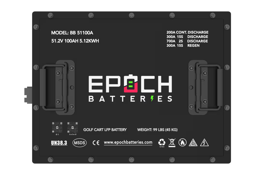 Epoch Batteries - 48V 105Ah -Lithium (LiFePO4) Golf Cart Battery Kit image 1