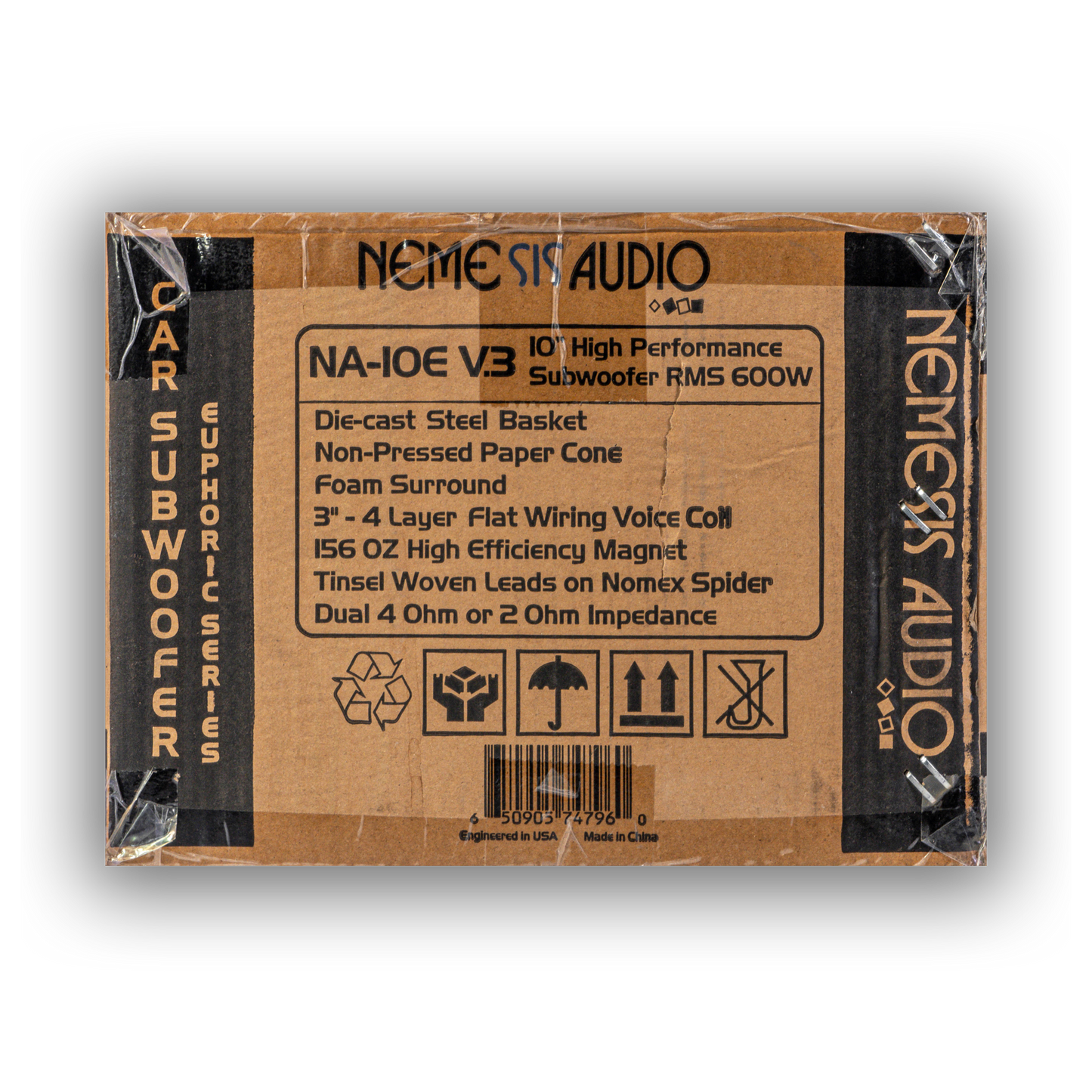 Nemesis Audio - NA-10EV3 - 10″ 600W RMS 3″ Dual Voice Coil Car Subwoofer image 3