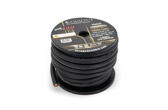 Orion - XPW050B -TRPRO 0-GAUGE 100% OFC 50FT WIRE ROLL - Black image 1