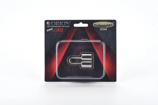 Orion - RT244 - RING TERMINAL TWO 4/8 GAUGE NICKEL FINISH image 1