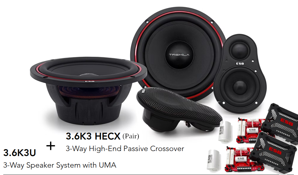 ESB Audio - 3.6K3U - 3000 Series - 3 way Speaker system / with UMA (passive) image 0