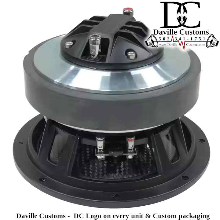 Daville Customs - DC- 6" 200rms Carbon Cone coaxial w 2 Inch Driver image 1