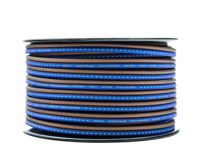 American Bass - 12 Gauge Mega Flex Speaker Wire 100ft Roll image 1