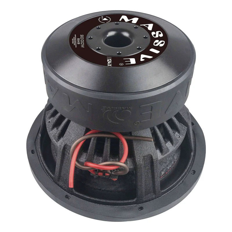 Massive Audio - H124X - 12" 2000 Watts RMS Dual 4 Ohm 3" V.C. Mega Sub image 1