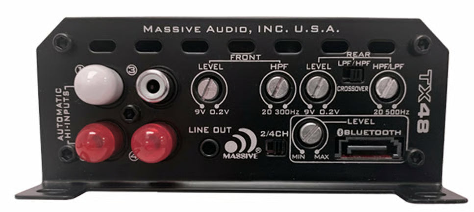 Massive Audio - TX5 - 5ch 120 Watts x 4 RMS @ 4Ω + 600 Watts x 1 RMS @ 2Ω image 3