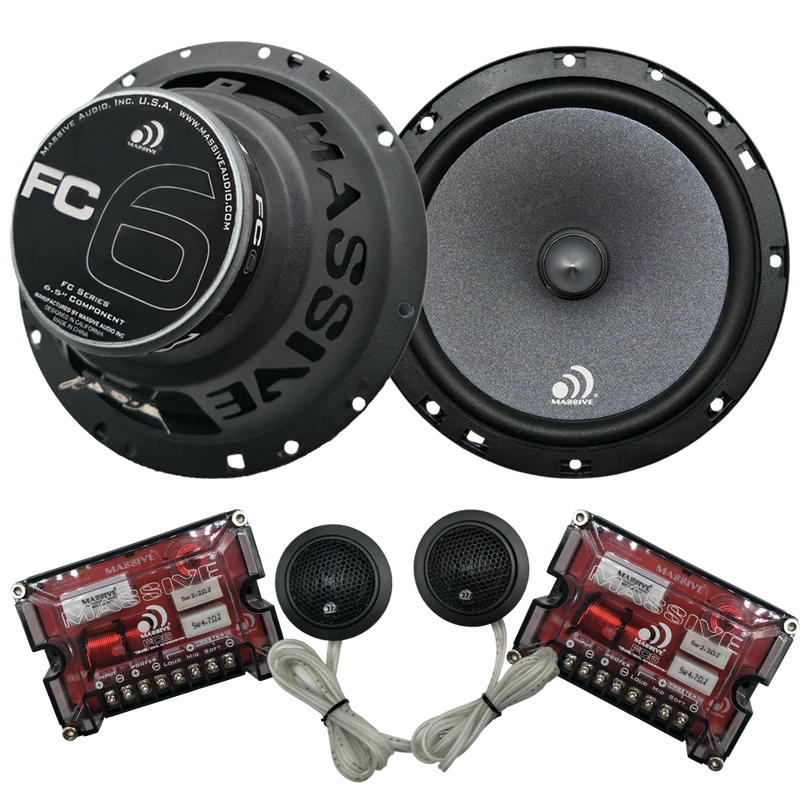 Massive Audio - FC6 - 6.5" 2-Way 150 Watts RMS Component Speaker Kit image 0