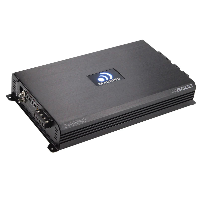 Massive Audio - H8000 - 8000 Watt RMS @ 1 Ohm Mono Block Hippo Series Amp image 0