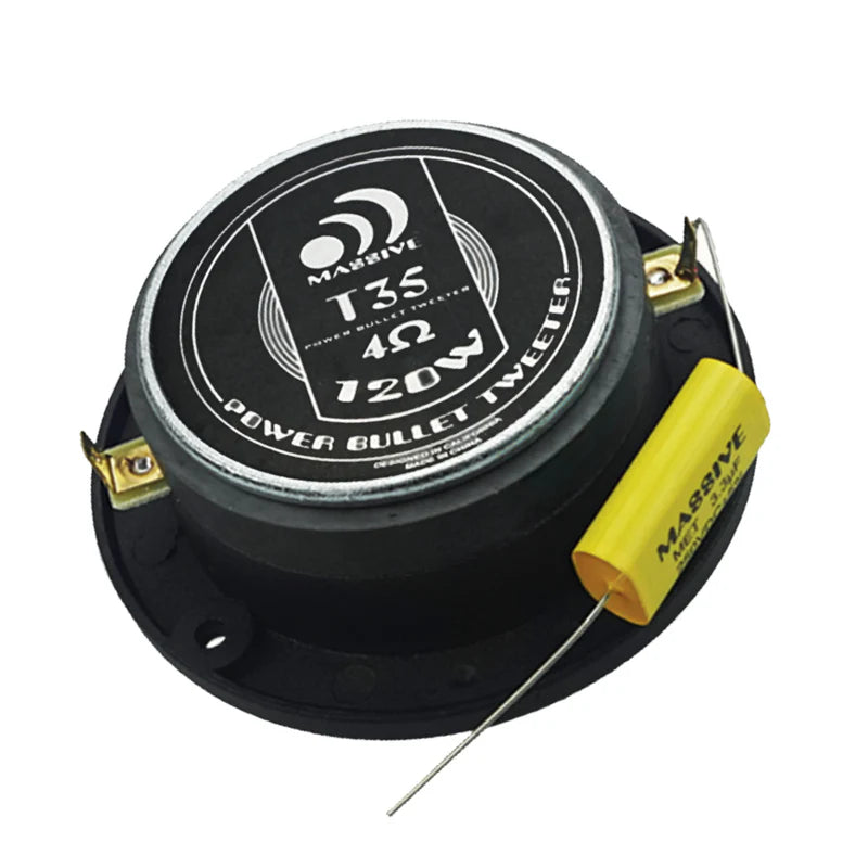 Massive Audio - T35V2 - 30 Watts RMS 4 Ohm 25.5mm Power Bullet Tweeter (Pair) image 1