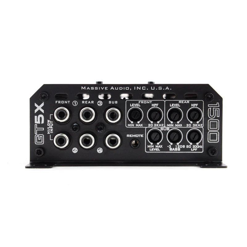 Massive Audio - GT5X - 115 Watts RMS x 4 + 510 Watts 5-CH Amp image 3