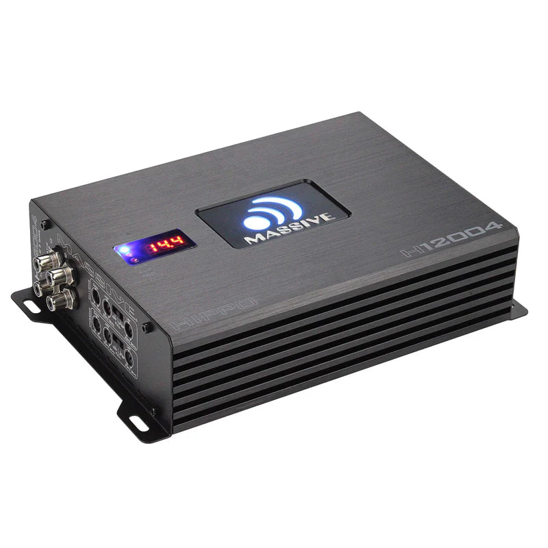 Massive Audio - H12004 - 200 Watts RMS x 4 @ 4 Ohm 4 Channel Amplifier Sale pric image 0
