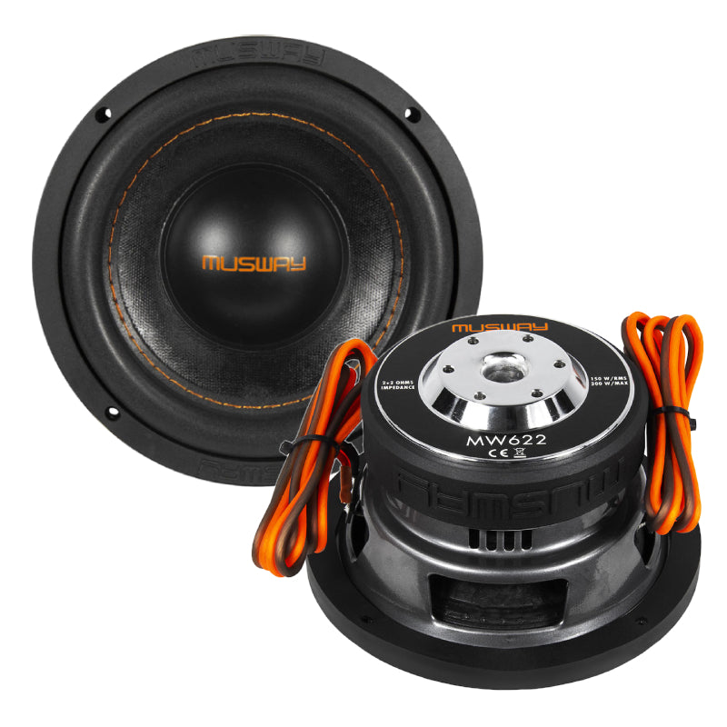 Musway - MW622 - 6.5" 150W RMS Subwoofer Including Connection Cables image 1